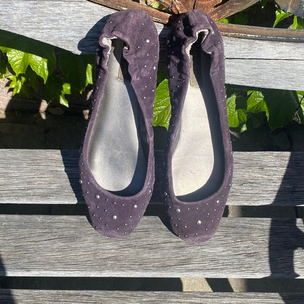 Women's Ruby & Bloom Purple Suede Size 8.5 Flats - Picture 6 of 11